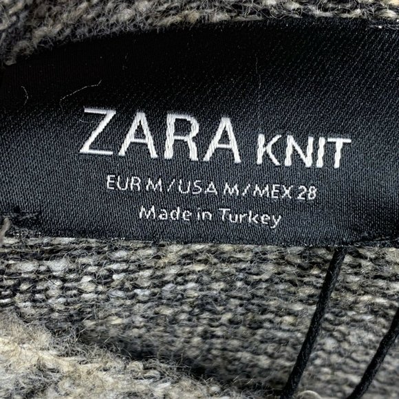 Zara Knit Collection Wool Blend Mock Neck Pullover Sweater - Picture 5 of 8